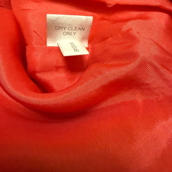 Kay Unger Dress Womens 8 Orange Sleeveless Sheath Embellished Textured Party - Picture 12 of 12